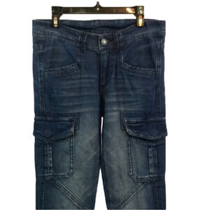 DIVIDED by H&M  Cargo style Blue jeans. Size 4